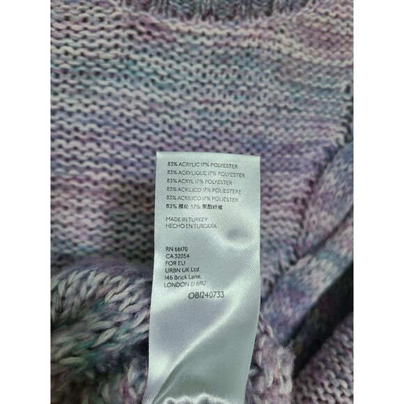 Anthropologie Maeve Rachel Textured Knit Sweater Size XL Lavender - Picture 8 of 8